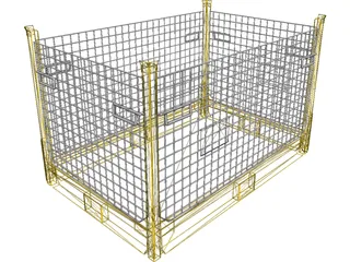 Container Metallic 3D Model
