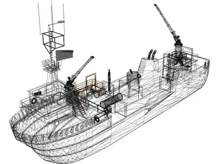 Fishing Ship 3D Model