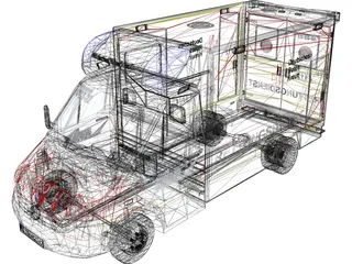 Mercedes-Benz Sprinter Ambulance 3D Model