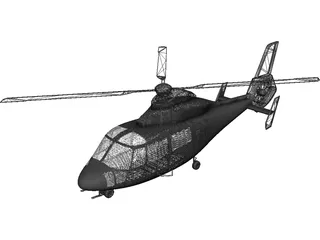 Eurocopter AS-365 Dauphin 3D Model
