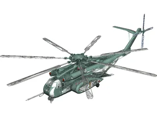 Sikorsky MH-53E Sea Dragon 3D Model