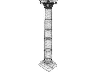 Roman Column 3D Model