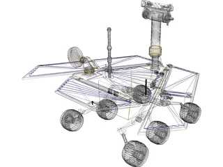 NASA Mars Rover 3D Model