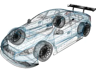 Volvo S60 STCC (2011) 3D Model