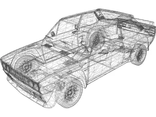 Fiat 131 Abarth 3D Model