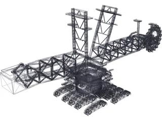 Bucketwheel Excavator 3D Model