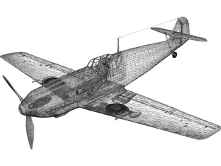 Messersmitt BF-109E 3D Model