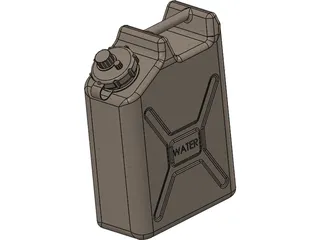 Water Container Military 5 Gallon 3D Model