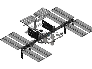 International Space Station (ISS) 3D Model