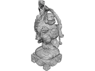 Buddha Statue 3D Model