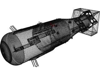 Little Boy Atomic Bomb 3D Model