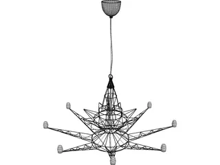 Lightweight Suspension Lamp 3D Model