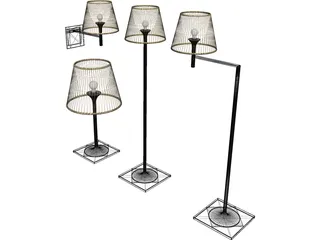 Flos Ktribe Soft Lamps 3D Model