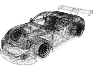 Porsche Cayman S (Tuning) 3D Model