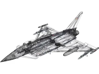 Eurofighter Typhoon 3D Model