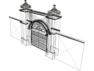 Stonehearst Asylum Gate 3D Model