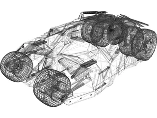 Batmobile Tumbler Car  3D Model