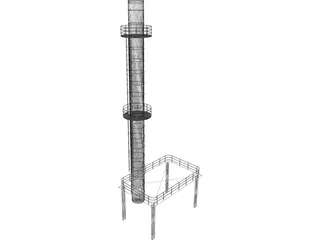 Distillation Column 3D Model