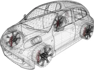 Nissan Micra [Tuned] 3D Model