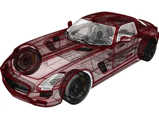 Mercedes-Benz SLS AMG (2011) 3D Model