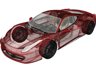 Ferrari 458 Italia 3D Model