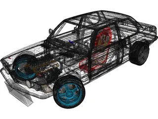 BMW E21 Drift Edition 3D Model
