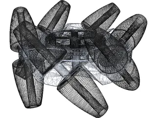 Mecanum Wheel 3D Model