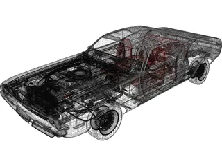 Dodge Challenger TA (1970) 3D Model