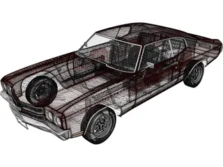 Chevrolet Chevelle SS (1970) 3D Model