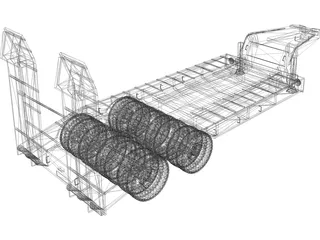 Kraz Trailer 3D Model