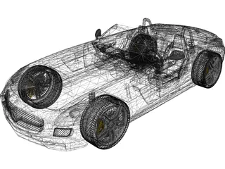 Mercedes-Benz SLS AMG Roadster (2012) 3D Model