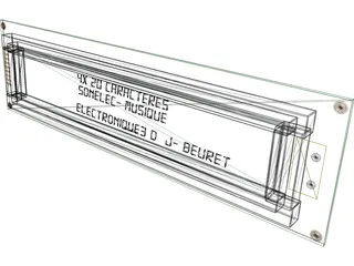 LCD 4x40 3D Model