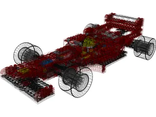 Lego F1 Car 3D Model