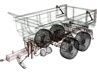 Hilken Trailer HI2250SMK 3D Model