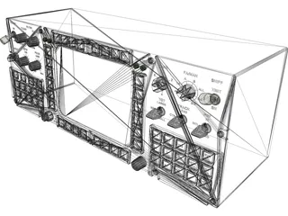 F-14A Cockpit Panel 3D Model