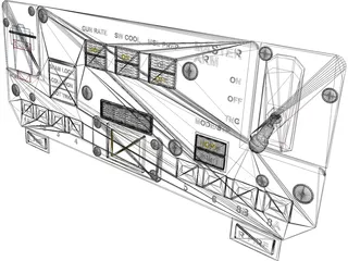 F-14A ACM Panel 3D Model