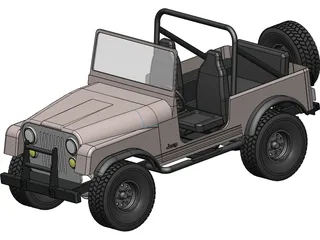 Jeep Wrangler CJ7 (1978) 3D Model