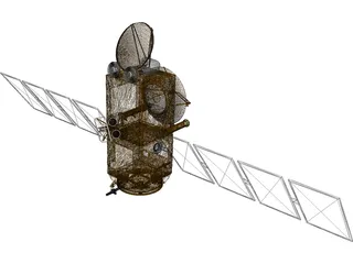 Jason-1 Satellite 3D Model