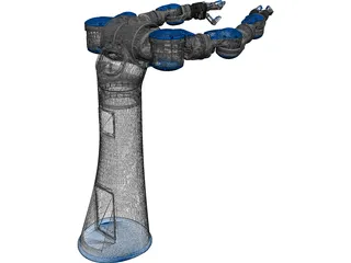 Two-Armed Industrial Robot 3D Model