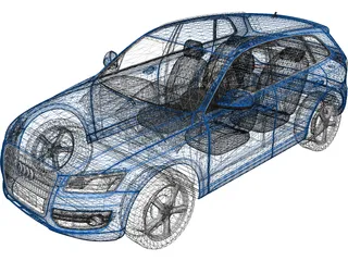 Audi Q5 (2009) 3D Model