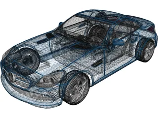 Mercedes-Benz SLK-Class R172 (2012) 3D Model