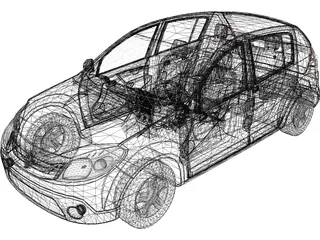 Renault Sandero 3D Model