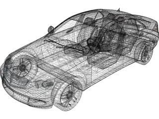 Mercedes-Benz C-Class (2012) 3D Model