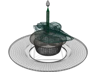 Cub Cake 3D Model