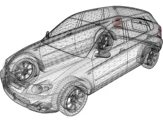 Kia Spectra (2007) 3D Model