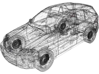 Mercedes-Benz ML63 AMG 3D Model