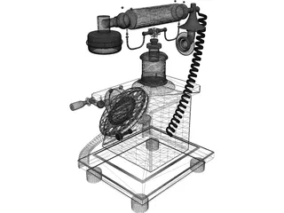 Crosley Old Phone 3D Model