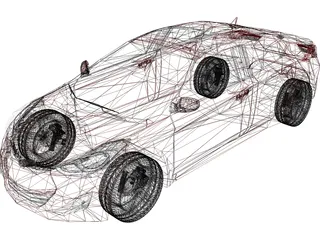 Hyundai Elantra Coupe (2012) 3D Model