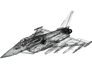 Eurofighter Typhoon 3D Model