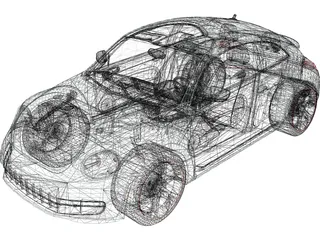 Volkswagen Beetle Turbo (2012) 3D Model
